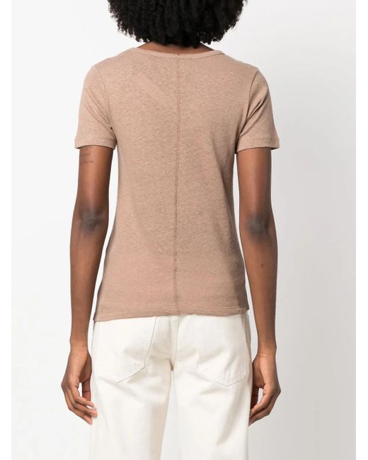 Each x Other Pink Round Neck T-Shirt