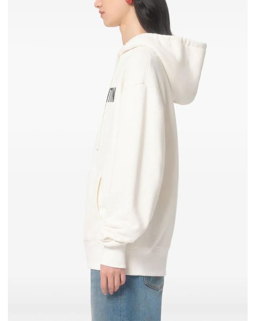 Valentino Garavani White Chez -Print Hoodie