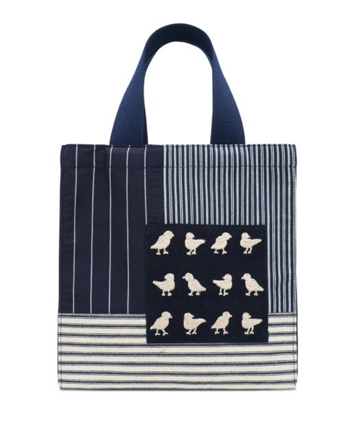 Borsa Tote A Righe di Biyan in Blue