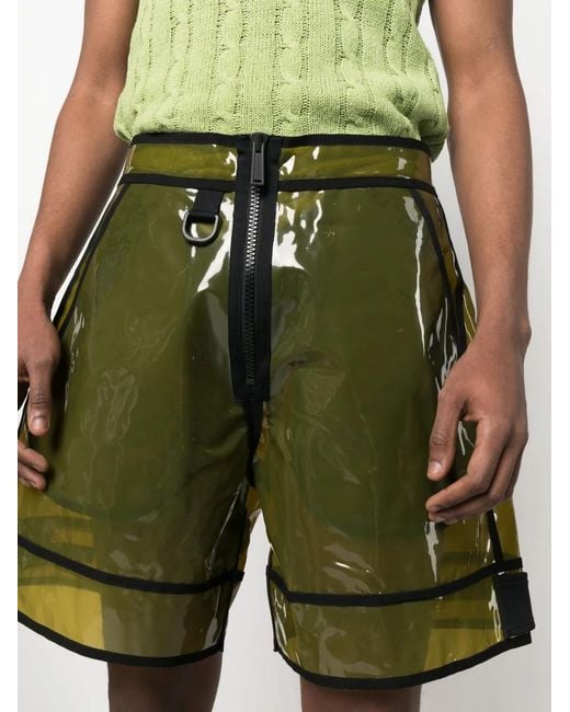 DSquared² Yellow Transparent-Design Shorts for men