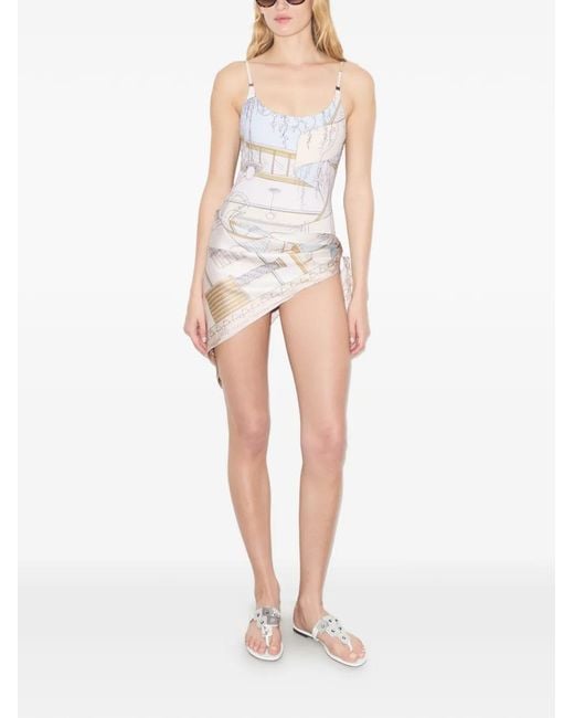 Tory Burch White The Pool Schal