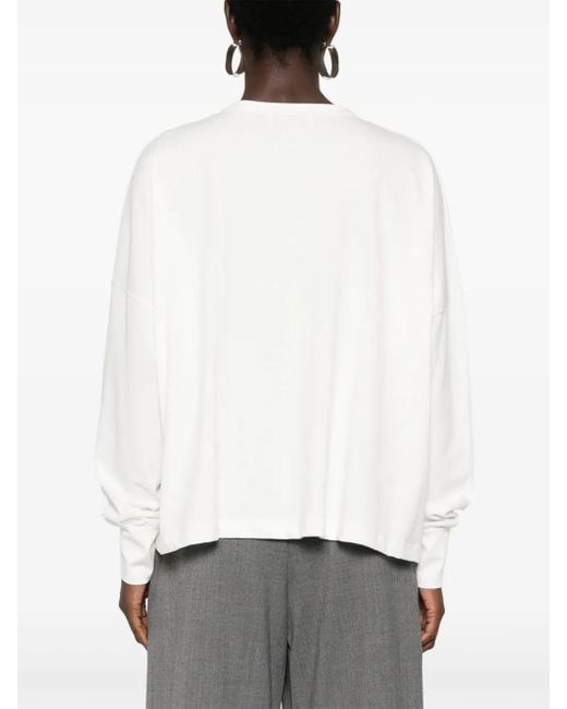 Studio Nicholson White Loop T-Shirt