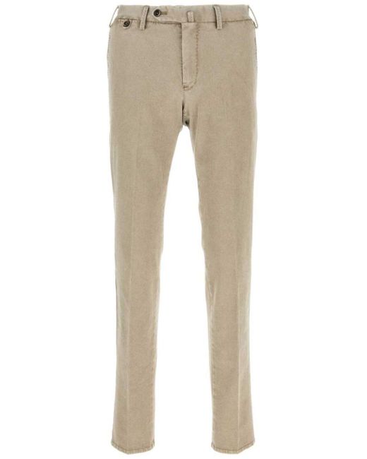 PT Torino Natural Slim-Cut Trousers for men