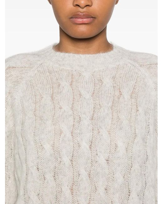 Brunello Cucinelli White Sweaters