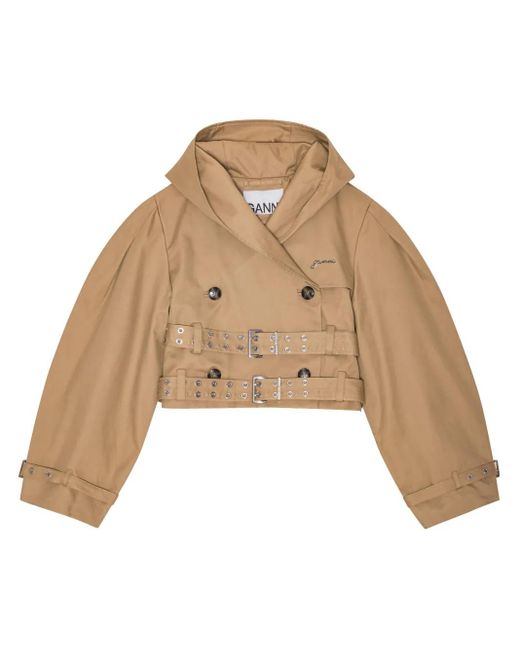 Ganni Natural Hooded Jacket