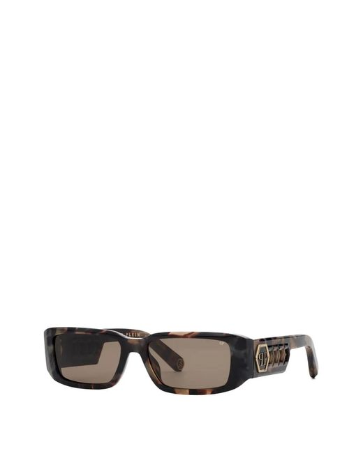 Philipp Plein Gray Rectangle Sunglasses