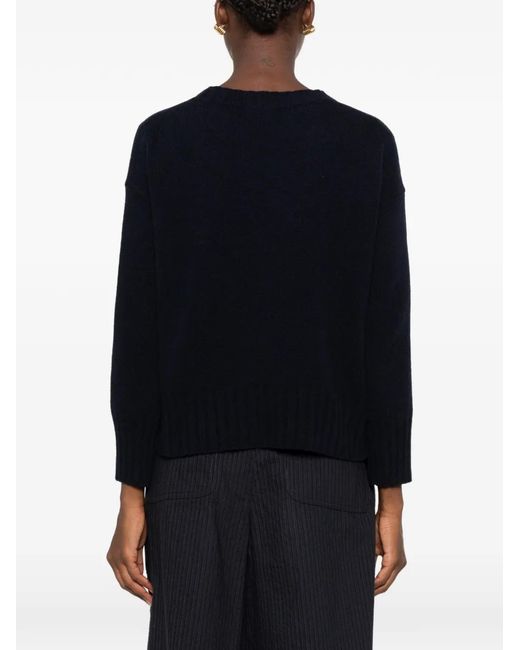 Base London Black V-Neck Button-Up Cardigan