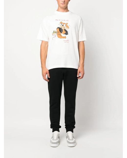 Moschino Black Logo-Patch Elasticated Track Pants for men
