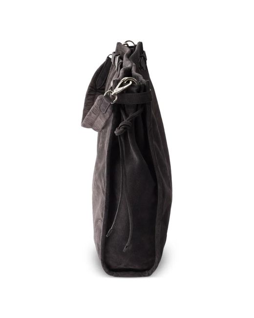 Prada Black Bonnie Suede Shoulder Bag for men