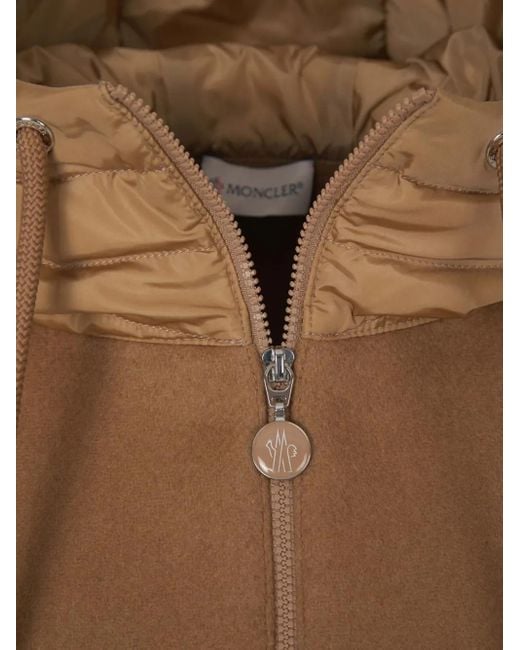 Moncler Brown Hooded Cape