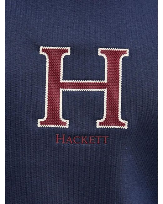 Hackett Blue Crew-Neck Sweatshirt for men