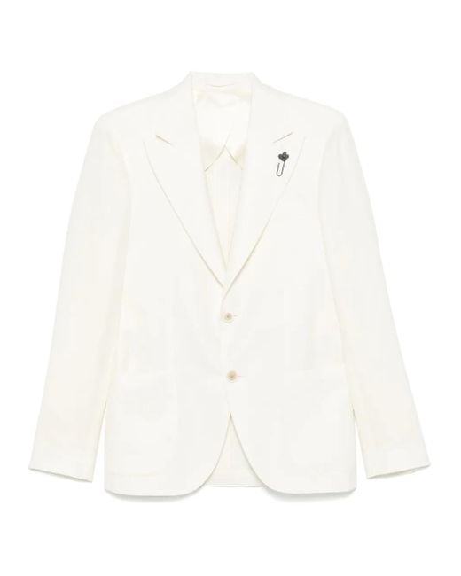 Lardini Einreihiges Sakko in White für Herren