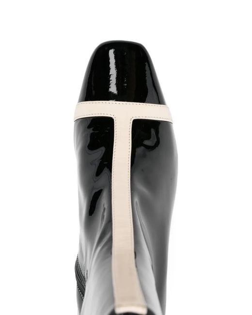 Carrel Black Patent Boots