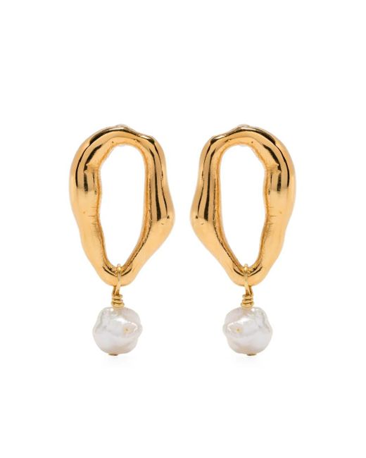Forte Forte White Faux-Pearl Earrings
