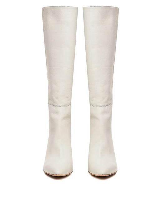 Ginissima White Milla Knee-High Boots