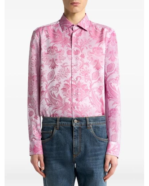 Etro Pink Shirts for men