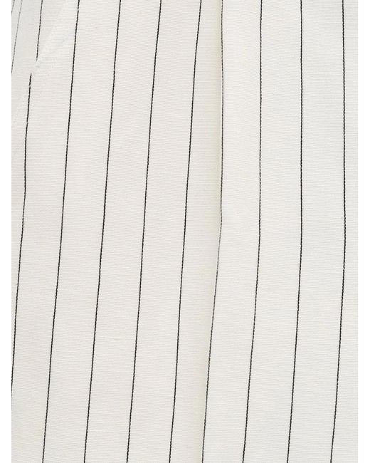Jacquemus White "Le Pantalon Croisiere" Trousers for men
