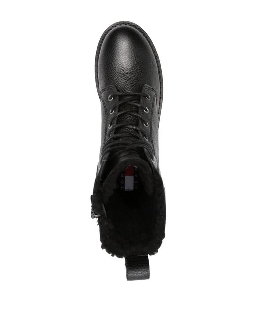 Tommy Hilfiger Black Mid Height Boots