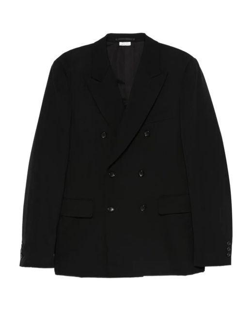 Comme des Garçons Black Double-Breasted Blazer for men
