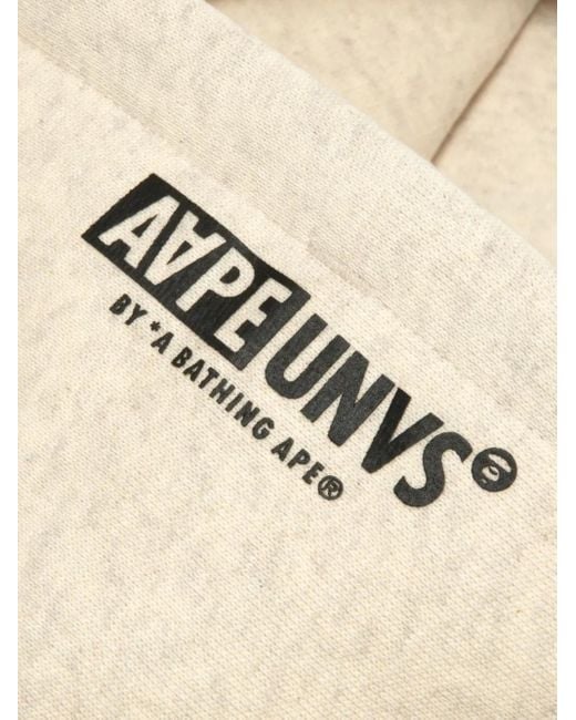 Aape By A Bathing Ape Natural Graphic-Print Hoodie for men