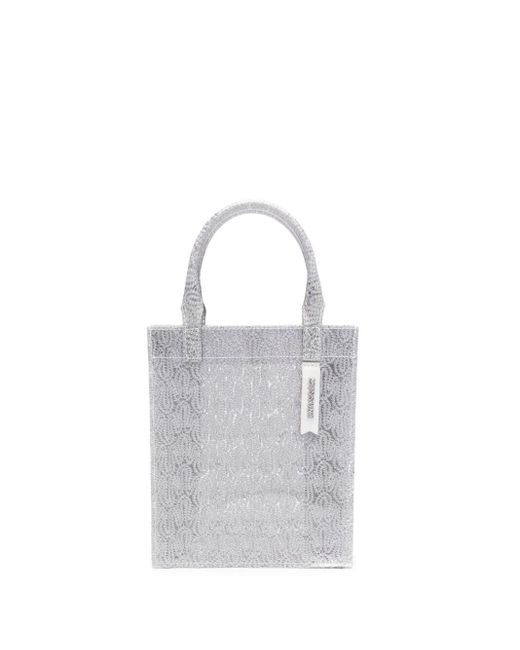 Missoni Lamé-effect Mini Tote Bag in White | Lyst Canada