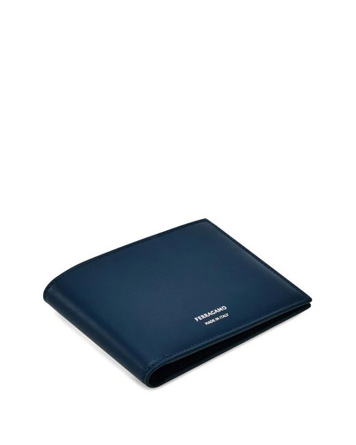 Ferragamo Blue Portefeuille En Cuir for men