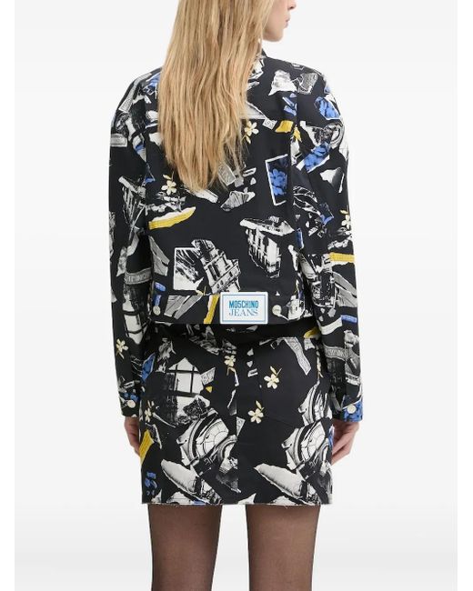 Moschino Black Cropped Jacket
