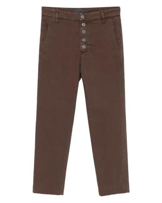 Dondup ボタン パンツ Brown