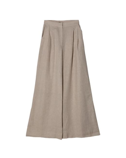 ANDRES OTALORA Gray Ama Y Haz Pleated Trousers
