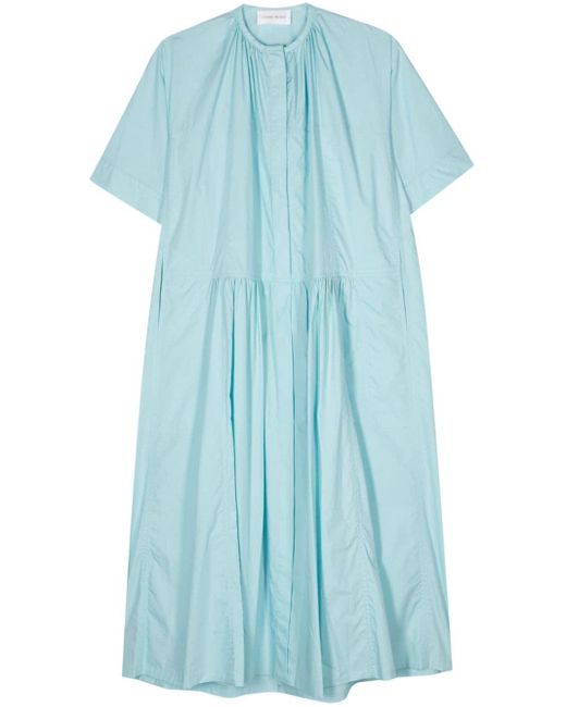Christian Wijnants Blue Dinya Gathered-detail Dress