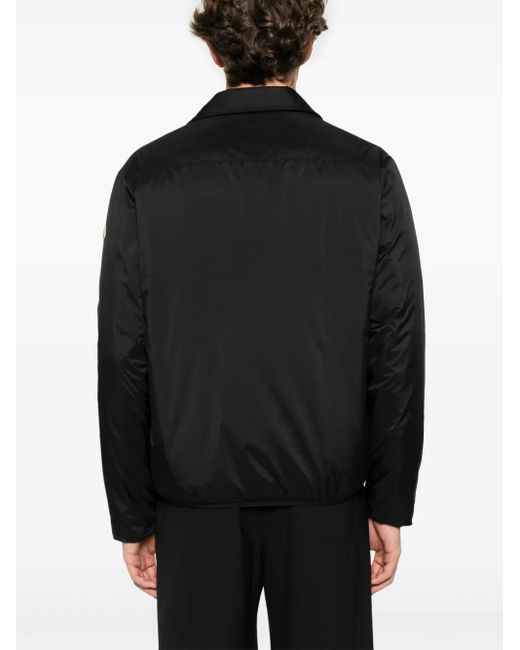 Moncler Black Arpont Down Shirt Jacket for men