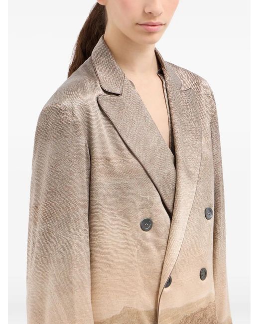 Pierre Louis Mascia Brown Veste Adastrogum À Boutonnière Croisée