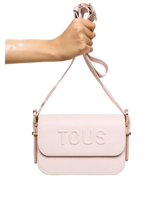 Tous Pink Umhängetasche mit gerpägtem Logo