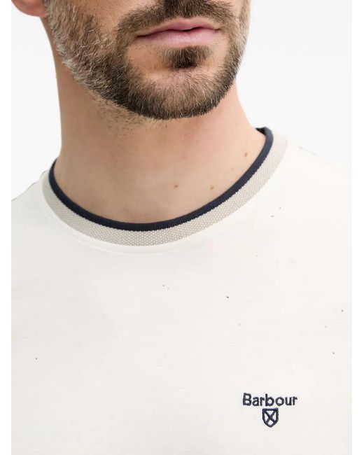 Barbour White Cornsay T-Shirt for men