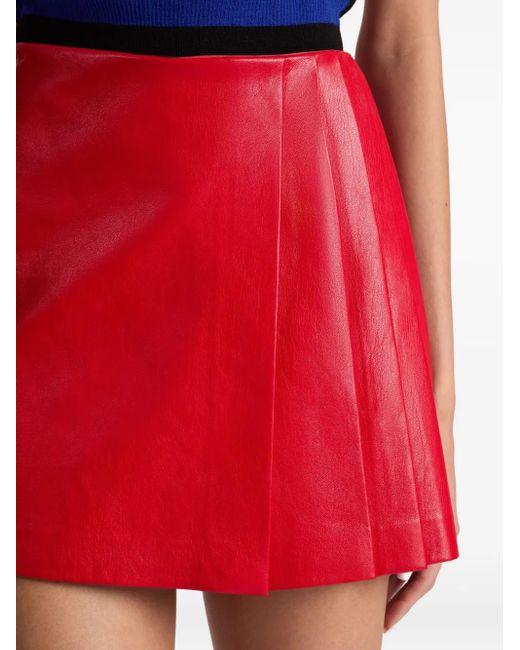 Alice + Olivia Red Alice + Olivia Semira Mini Skirt