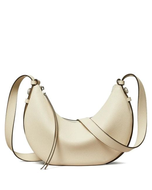 Tory Burch Natural Romy Half Moon Shoulder Bag