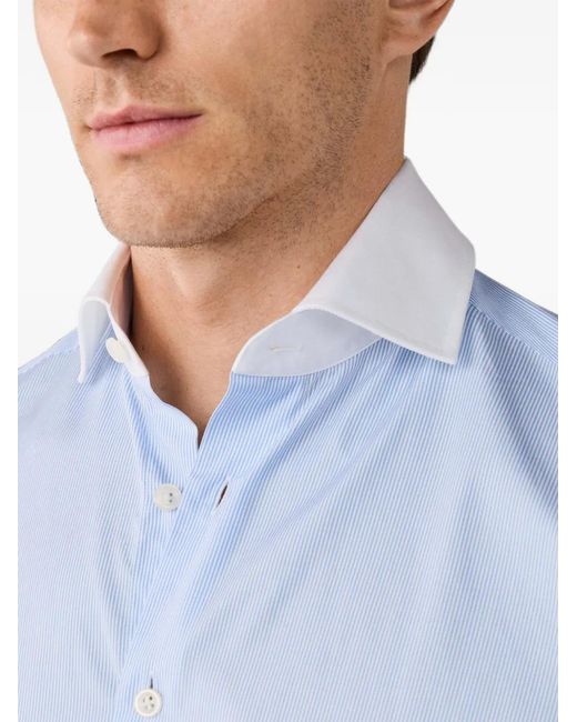Hackett Blue Chemise À Fines Rayures for men
