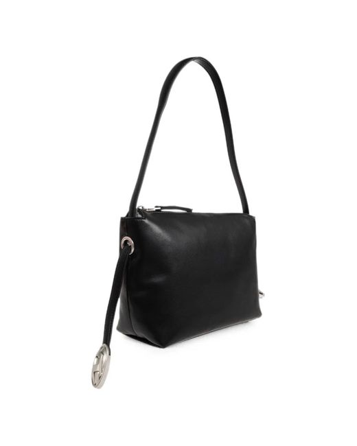 DIESEL Black D-Rop Zip-Fastening Shoulder Bag