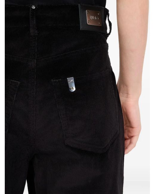 Liu Jo Black Balloon Velvet Trousers