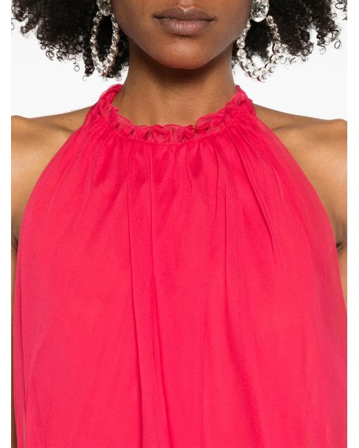 Alberta Ferretti ホルターネック マキシドレス Pink