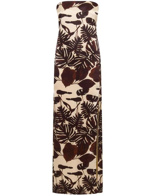 Nicholas Brown Axelie Botanical-print Dress