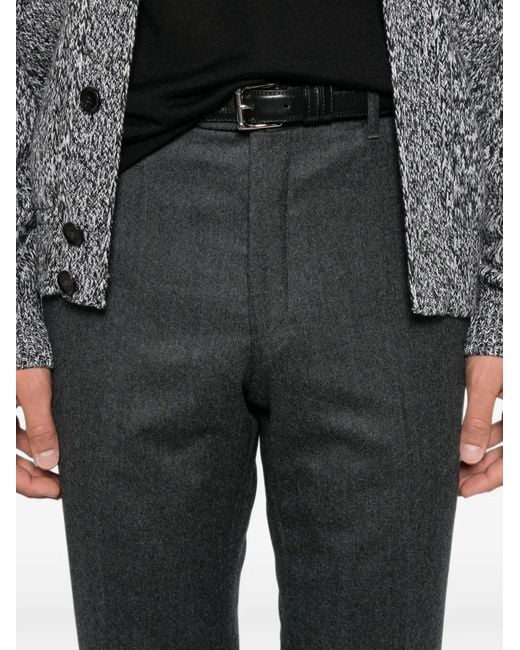 Corneliani Gray Straight-Leg Tailored Trousers for men