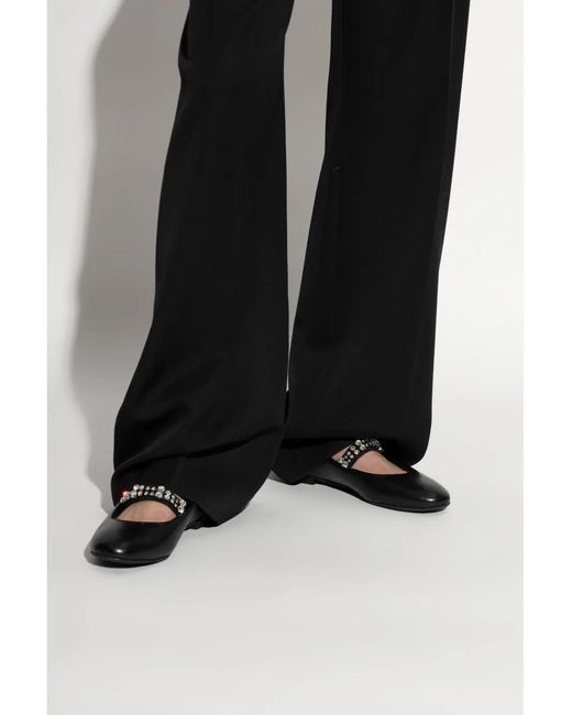 Casadei Black Ballerinas