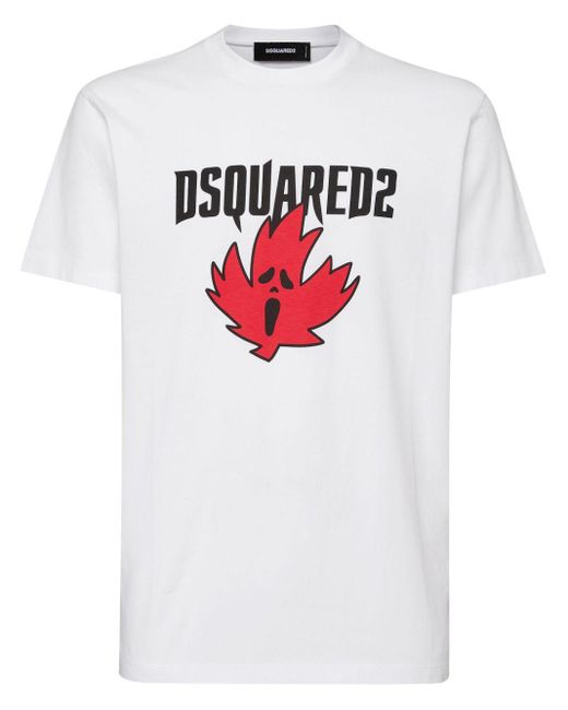 T-shirt à logo imprimé DSquared² pour homme en coloris White