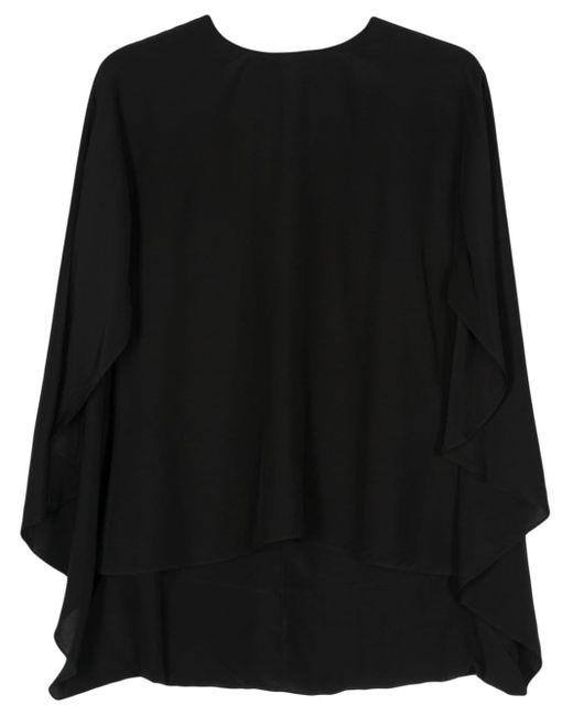 Blusa con capa inspirada Rodebjer de color Black