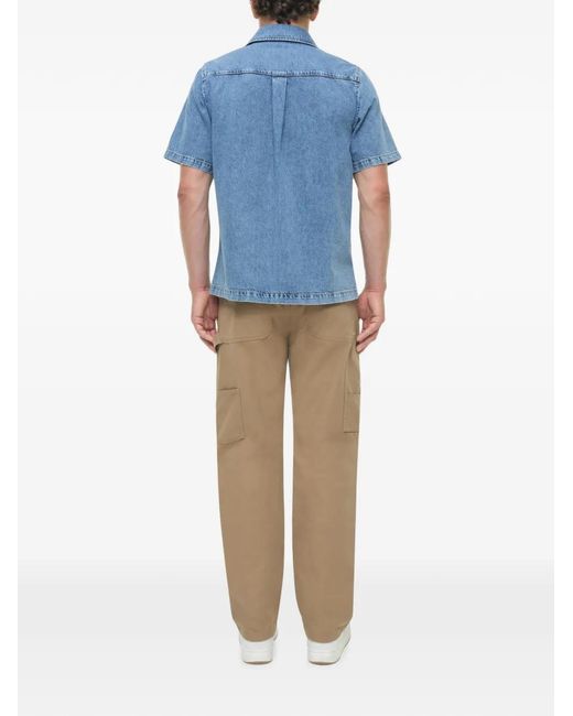 Jonathan Simkhai Blue Ardent Denim Shirt for men