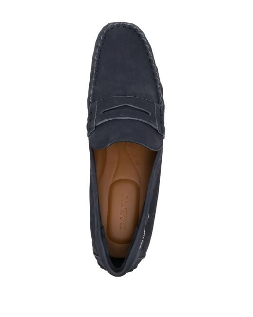 Bally Blue Pier Leather Loafers for men