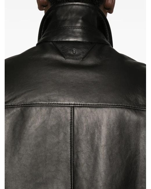 Salvatore Santoro Black Chest-Pocket Jacket for men