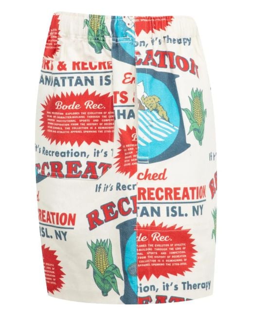 Bode Blue Enrichment Shorts for men