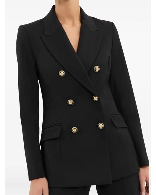 Rebecca Vallance Black Millicent Double-Breasted Blazer